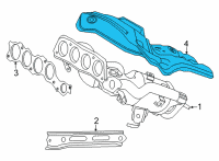 OEM Toyota Camry Lower Shield Diagram - 17168-F0010