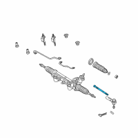 OEM 2008 Ford Ranger Inner Tie Rod Diagram - 9L5Z-3280-A