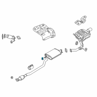 OEM 2016 Kia Sorento Hanger-Exhaust Pipe Diagram - 28761C5150