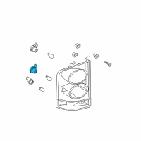 OEM 2004 Nissan Pathfinder Armada Rear Combination Lamp Socket Assembly Diagram - 26243-7S000
