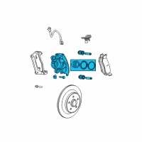 OEM 2007 Dodge Ram 1500 Disc Brake Diagram - 68157610AB