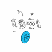 OEM Ram Brake Rotor Diagram - 52009968AD