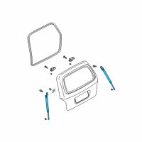 OEM 2002 Kia Sedona Stay Assembly-Damper, LH Diagram - 0K53Z63620A