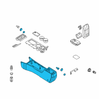 OEM Ford Fusion Console Body Diagram - 8E5Z-54045A36-EB