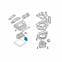 OEM 2012 Infiniti M56 Air Intake Box Actuator Diagram - 27730-1MA0A