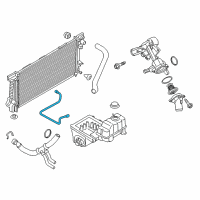 OEM 2017 Ford Expedition Overflow Hose Diagram - BL3Z-8075-A