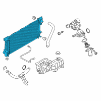 OEM 2014 Ford F-150 Radiator Diagram - CL3Z-8005-B