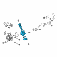 OEM 2018 GMC Terrain Thermostat Unit Diagram - 55490715