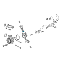 OEM 2019 GMC Terrain Thermostat Unit O-Ring Diagram - 55579985