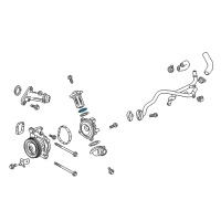 OEM Chevrolet Cruze Thermostat Unit O-Ring Diagram - 55579986