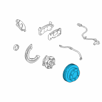 OEM 2000 GMC Safari Front Brake Rotor Diagram - 15679711
