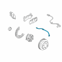 OEM 2003 Chevrolet Astro Hose Asm-Front Brake Diagram - 15000291