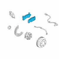 OEM Chevrolet Astro Front Pads Diagram - 89026844