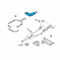 OEM Infiniti M37 Three Way Catalytic Converter Diagram - B08B3-1ET0B