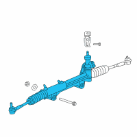 OEM 2009 Dodge Durango Gear-Rack And Pinion Diagram - 52122302AD