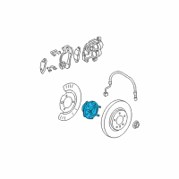 OEM Cadillac Front Hub Diagram - 19259596