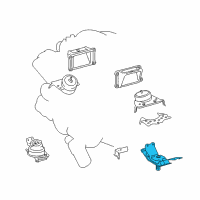 OEM Toyota Rear Mount Diagram - 12371-0S020