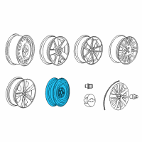 OEM 2014 Chevrolet Cruze Spare Wheel Diagram - 13259230