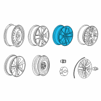 OEM 2011 Chevrolet Cruze Wheel, Alloy Diagram - 95224534