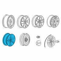 OEM 2014 Chevrolet Cruze Wheel, Alloy Diagram - 13254959