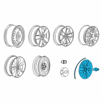 OEM 2011 Chevrolet Cruze Wheel Center Cap Diagram - 22786873