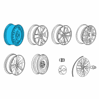 OEM 2015 Chevrolet Cruze Wheel, Steel Diagram - 39014295