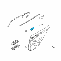 OEM Kia Stinger Door Inside Handle Assembly Diagram - 82620J5000SA1