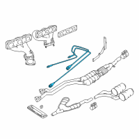 OEM BMW 323i Heated Oxygen Sensor Air Fuel Ratio Sensor Diagram - 11-78-1-427-884