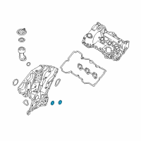 OEM 2020 Kia Sorento Gasket-Oil Filter Bracket Diagram - 213563C510