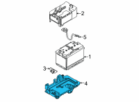 OEM 2022 Kia Carnival Tray Assembly-Battery Diagram - 37150R0000