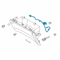 OEM 2015 Ford Edge Glove Box Lamp Diagram - FT4Z-14413-B