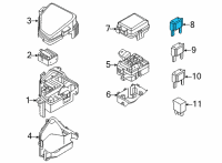 OEM 2022 Hyundai Ioniq Fuse-Slow Blow Micro 30A Diagram - 18790-04933