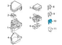 OEM 2013 Hyundai Tucson Lp-S/B Fuse 40A Diagram - 18790-01124