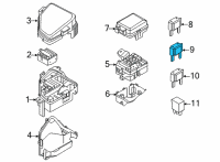 OEM 2020 Kia K900 MIDIFUSE-125A Diagram - 1879004942