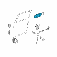 OEM 2011 Ram Dakota Handle-Exterior Door Diagram - 55275684AB