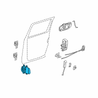 OEM 2011 Ram Dakota Handle-Inside Release Diagram - 5JD441DDAD