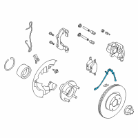 OEM 2015 Ford Escape Front Flex Hose Diagram - CV6Z-2078-B