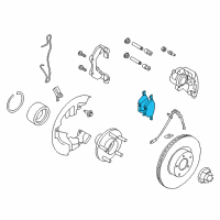 OEM 2018 Ford Escape Front Pads Diagram - CV6Z-2001-L