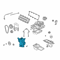 OEM 2003 Dodge Ram 1500 Cover-Timing Case Diagram - 53021323AG