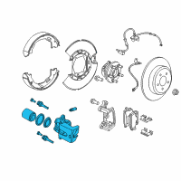 OEM 2016 Dodge Charger CALIPER-Disc Brake Diagram - 68245291AA