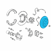 OEM 2020 Dodge Charger Rear Brake Rotor Diagram - 2AMV9209AG