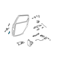 OEM 2000 Ford Focus Upper Hinge Diagram - 6S4Z-5422801-AA