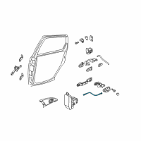 OEM 2004 Ford Focus Control Rod Diagram - 6S4Z-54221A00-A