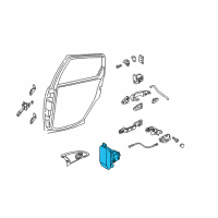 OEM Ford Focus Latch Assembly Diagram - 6S4Z-5426412-E