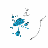 OEM Kia Stinger Lever Assembly-Atm Diagram - 46700J5100