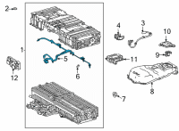 OEM Toyota Sienna Battery Temperature Sensor Diagram - G9282-45010