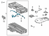 OEM Toyota Battery Temperature Sensor Diagram - G9282-45010