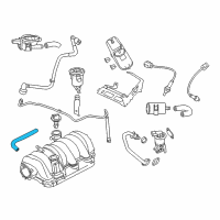 OEM Dodge Charger Hose-Cylinder Head To Intake Man Diagram - 4591961AB