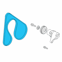 OEM Acura ILX Belt, Water Pump (Bando) Diagram - 19230-RMX-003