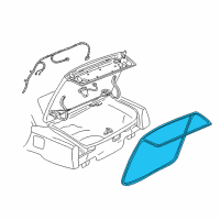 OEM 2002 Cadillac Seville Weatherstrip Diagram - 25762219